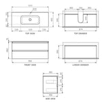 Evo II 1000 Wall Cabinet with Ceramic Top
