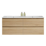 Evo II 1200 Wall Cabinet with Double Bowl Ceramic Top