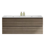 Evo II 1200 Wall Cabinet with Double Bowl Ceramic Top