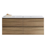 Evo II 1200 Wall Cabinet with Single Bowl Ceramic Top