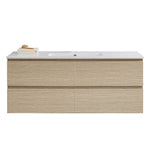 Evo II 1200 Wall Cabinet with Single Bowl Ceramic Top