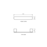 Ellisse Single Towel Rail 540mm
