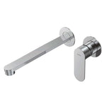 Ellisse II Wall Mixer with 220mm Spout (Individual Flanges) - Bathroom Tapware
