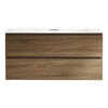 Evo 1000 Wall Cabinet with Jazz Bianco Marble Top Straight Edge