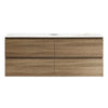 Evo 1200 Wall Cabinet with Jazz Bianco Marble Top Straight Edge