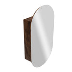 Elli II 50 Oval Mirror Storage Cabinet