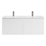 Forty Five 1200 Wall Cabinet with Double Bowl Ceramic Basin