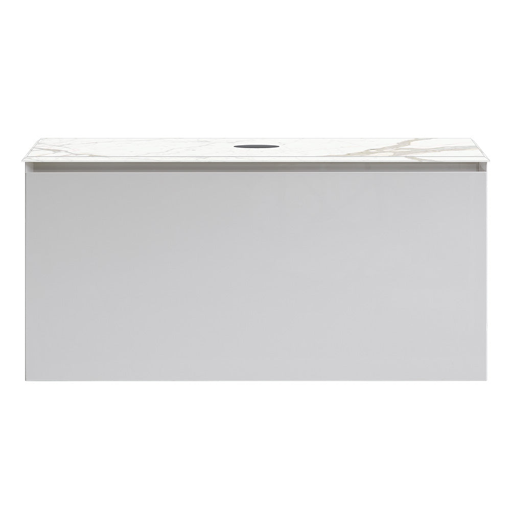 Forty Five 1000 Wall Cabinet with Jazz Bianco Marble Top O'gee Edge