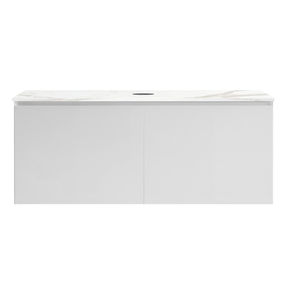 Forty Five 1200 Wall Cabinet with Jazz Bianco Marble Top O'gee Edge