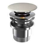 Clic-Clac Waste with Domed Gloss White Ceramic Plug and Chrome Universal Waste