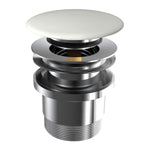 Clic-Clac Waste with Domed Matt White Ceramic Plug and Chrome Universal Waste