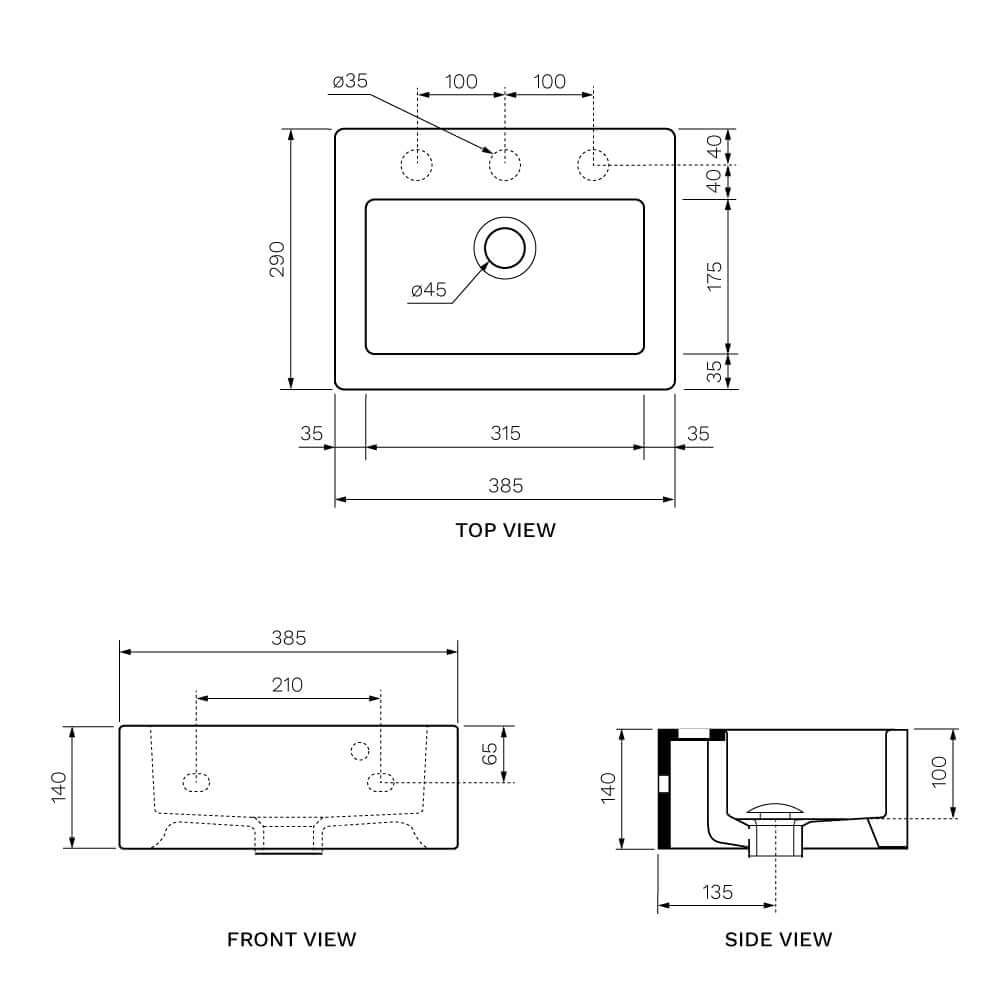 Acquababy Bench Basin - PARISI Basins