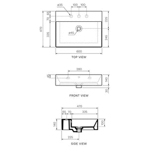 AppLight 60 Bench Basin