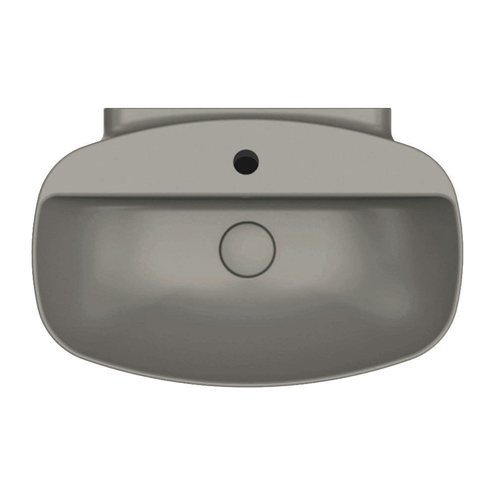 Nudaslim 60 Back to Wall Bench Basin with Tap Landing