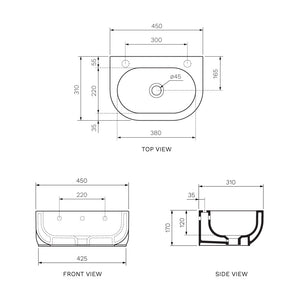 Pass 31 Wall Basin - Basins