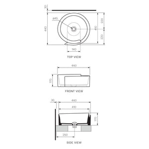 Roll 44 Bench Basin - Basins