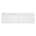 Float 1200 Wall Cabinet with Ceramic Double Bowl Top