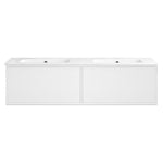 Float II 1200 Wall Cabinet with Ceramic Double Bowl Top