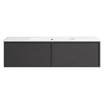 Float II 1200 Wall Cabinet with Ceramic Single Bowl Top