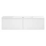 Float II 1200 Wall Cabinet with Ceramic Single Bowl Top