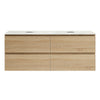 Evo + MyTop 1200 Wall Cabinet Sahara with Porcelain Top for Double Bowls