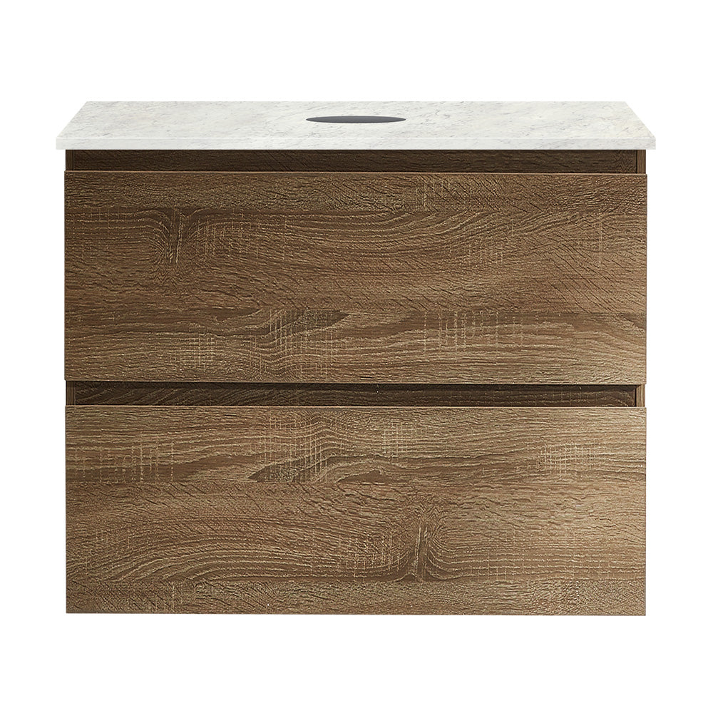 Evo + MyTop 600 Wall Cabinet Moka with Porcelain Top - PARISI Vanity ...