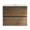 Evo + MyTop 600 Wall Cabinet Moka with Porcelain Top