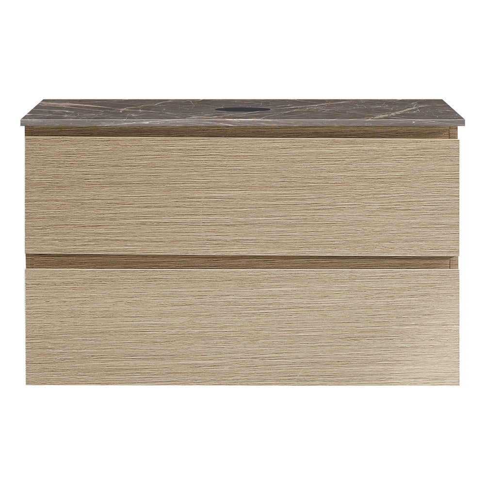 Evo + MyTop 800 Wall Cabinet Sand Plus with Porcelain Top