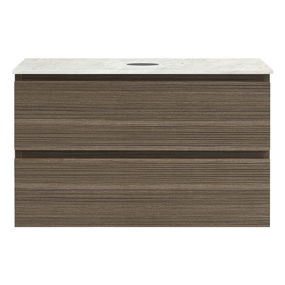 Evo + MyTop 800 Wall Cabinet Tabacco with Porcelain Top