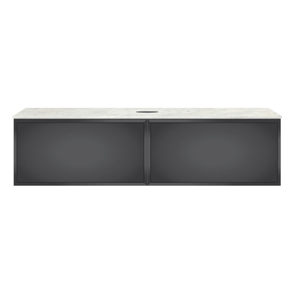 Float + MyTop 1200 Wall Cabinet Grafite with Italian Porcelain Top