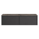 Float + MyTop 1200 Wall Cabinet Grafite with Italian Porcelain Top