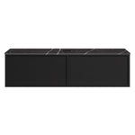 Float + MyTop 1200 Wall Cabinet Matt Black with Italian Porcelain Top