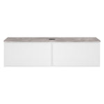 Float + MyTop 1200 Wall Cabinet Matt White with Italian Porcelain Top