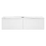 Float + MyTop 1200 Wall Cabinet Matt White with Italian Porcelain Top