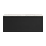 Float + MyTop 800 Wall Cabinet Matt Black with Italian Porcelain Top