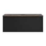 Float + MyTop 800 Wall Cabinet Matt Black with Italian Porcelain Top