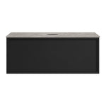 Float + MyTop 800 Wall Cabinet Matt Black with Italian Porcelain Top