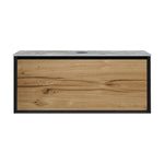 IKS 1200 Wall Cabinet LV2 Matt Black with Porcelain Top