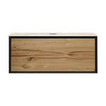 IKS 1200 Wall Cabinet LV2 Matt Black with Porcelain Top