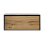 IKS 1200 Wall Cabinet LV2 Matt Black with Porcelain Top