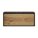 IKS 1200 Wall Cabinet LV2 Matt Black with Porcelain Top