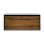 IKS 1200 Wall Cabinet W5 Matt Black with Porcelain Top