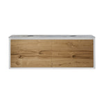 IKS 1400 Wall Cabinet LV2 Matt White with Porcelain Top