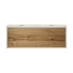 IKS 1400 Wall Cabinet LV2 Matt White with Porcelain Top