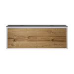 IKS 1400 Wall Cabinet LV2 Matt White with Porcelain Top