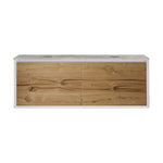 IKS 1400 Wall Cabinet LV2 Matt White with Porcelain Top
