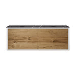 IKS 1400 Wall Cabinet LV2 Matt White with Porcelain Top