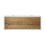 IKS 1400 Wall Cabinet LV2 Matt White with Porcelain Top