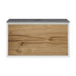 IKS 900 Wall Cabinet LV2 Matt White with Porcelain Top