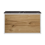 IKS 900 Wall Cabinet LV2 Matt White with Porcelain Top